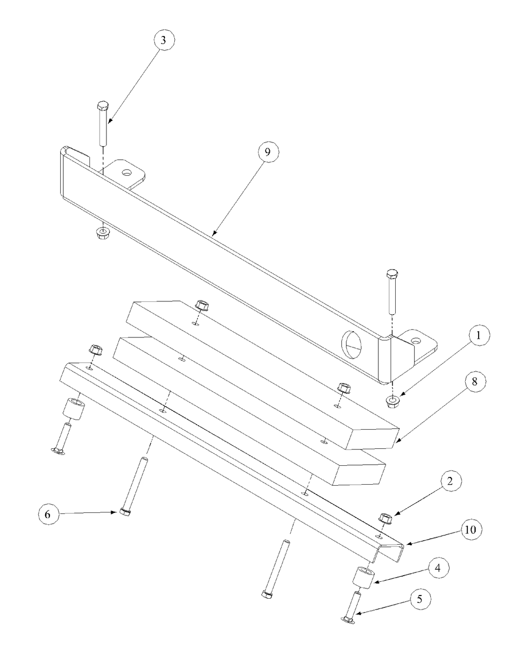 Rear Bumper Diagram and Parts List for M60-KW (53AB5D8X150-25-HP)(2003) Cub Cadet Lawn Tractor